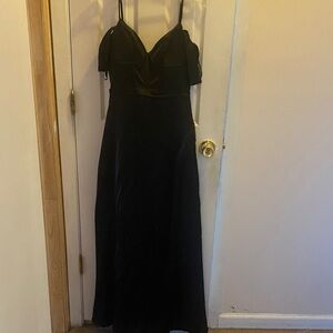 Mori Lee Satin Black Gown